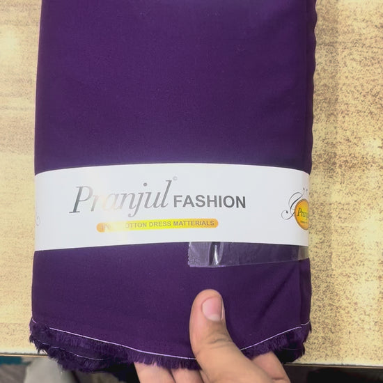 Wine Dark Pranjul Rayon Cotton Fabric