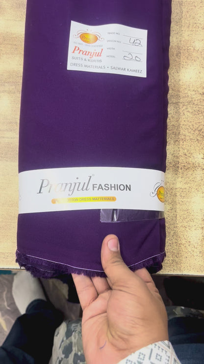 Wine Dark Pranjul Rayon Cotton Fabric