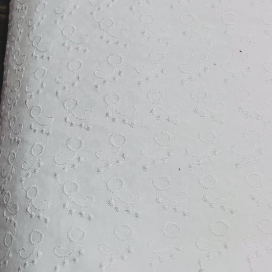 Cotton All Over Chikankari Fabric