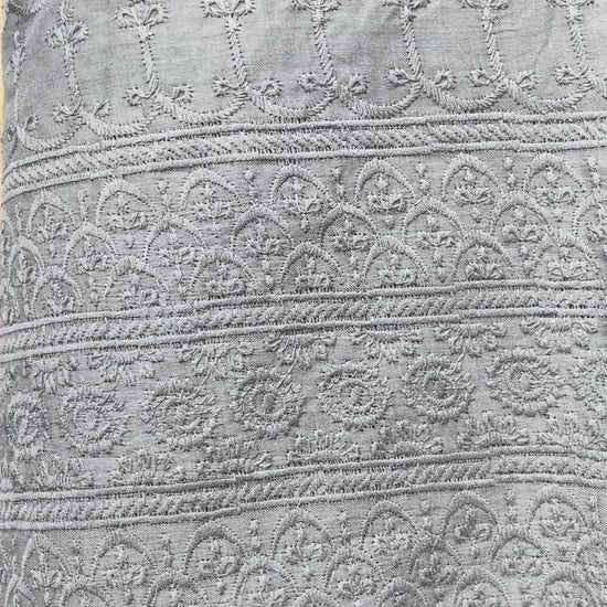 Poly Cotton Chikankari Fabric