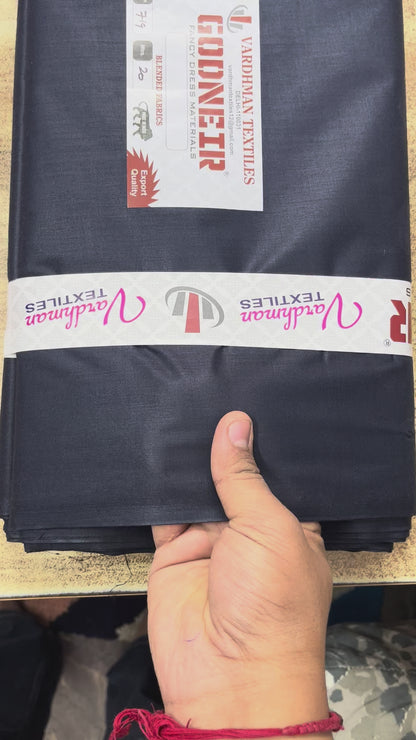 Navy Blue Poly Cotton Fabric