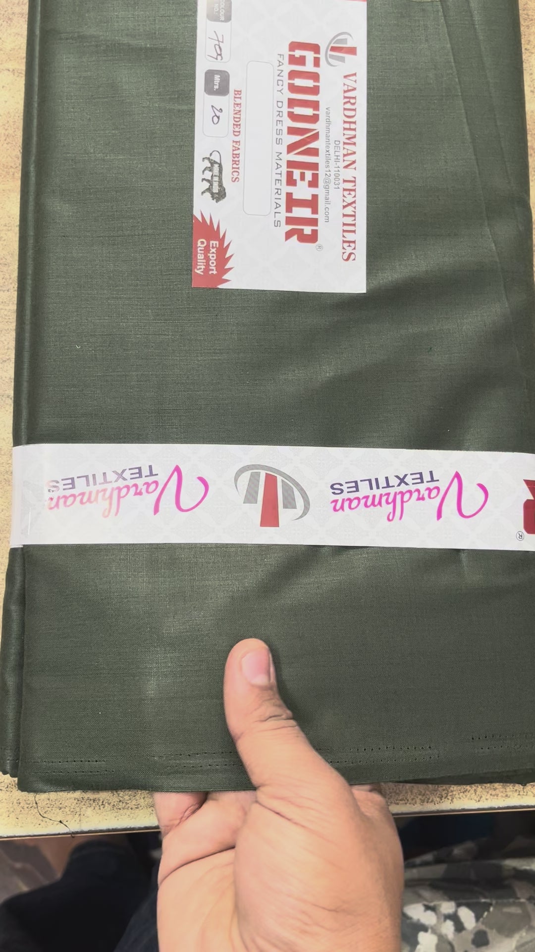 Mehndi Poly Cotton Fabric