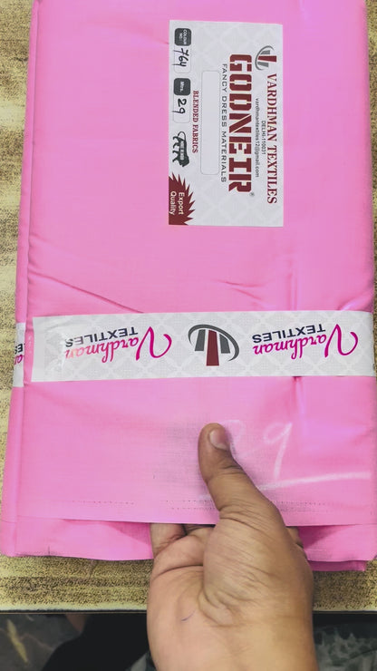 Baby Pink Poly Cotton Fabric