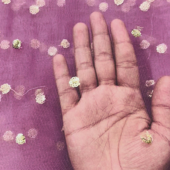 Pyazi Butti Net Fabric