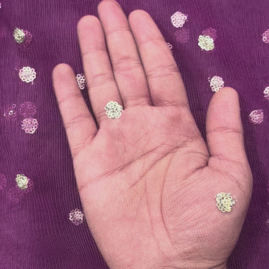  Wine Butti Net Fabric