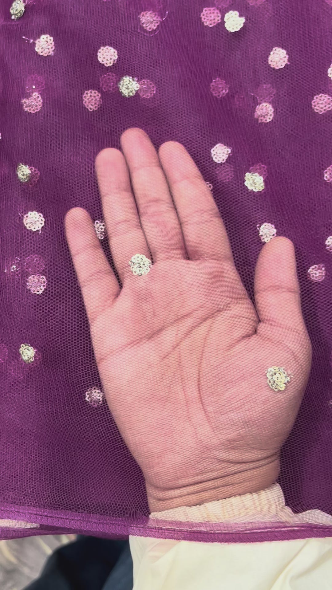  Wine Butti Net Fabric