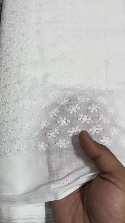 Buy Cotton All Over Chikankari Fabric 034