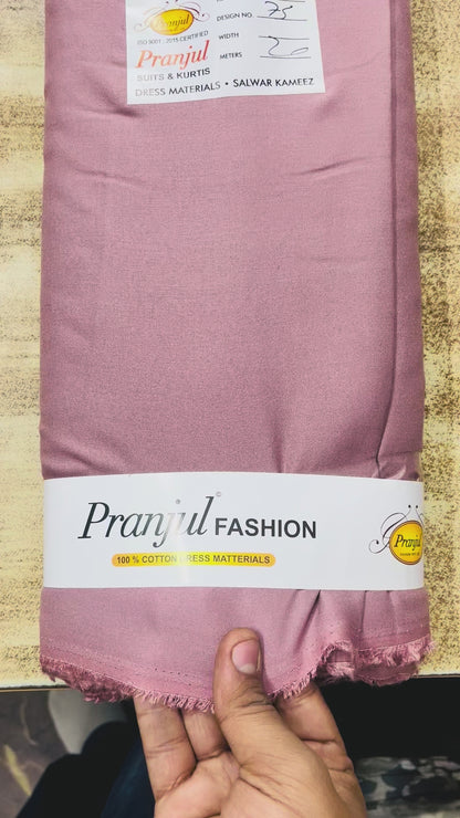 Pyazi Onion Pranjul Rayon Cotton Fabric