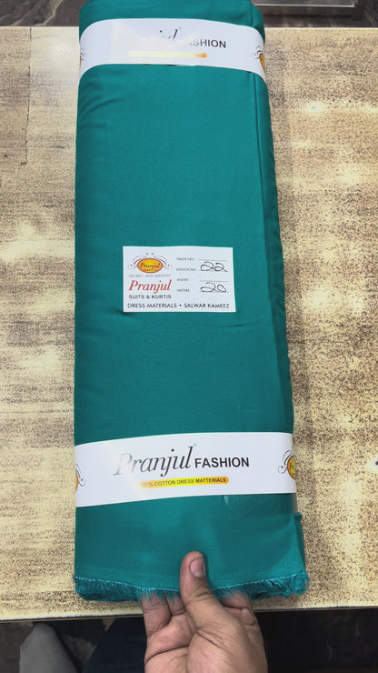 Rama Green Light Pranjul Rayon Cotton Fabric