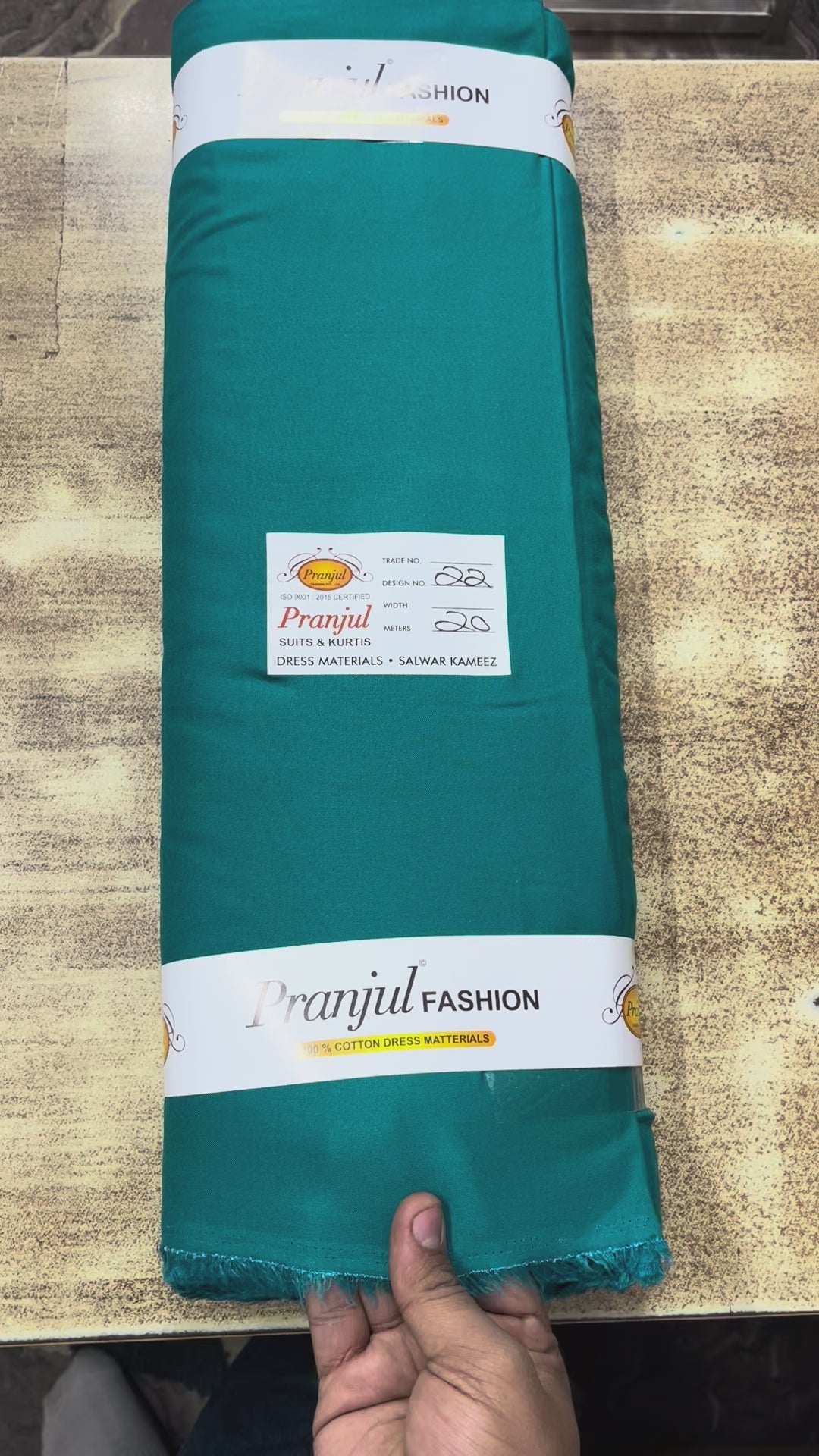 Rama Green Light Pranjul Rayon Cotton Fabric