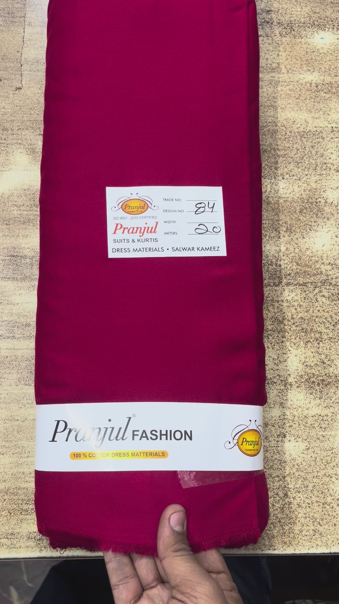 Rani Dark Pranjul Rayon Cotton Fabric