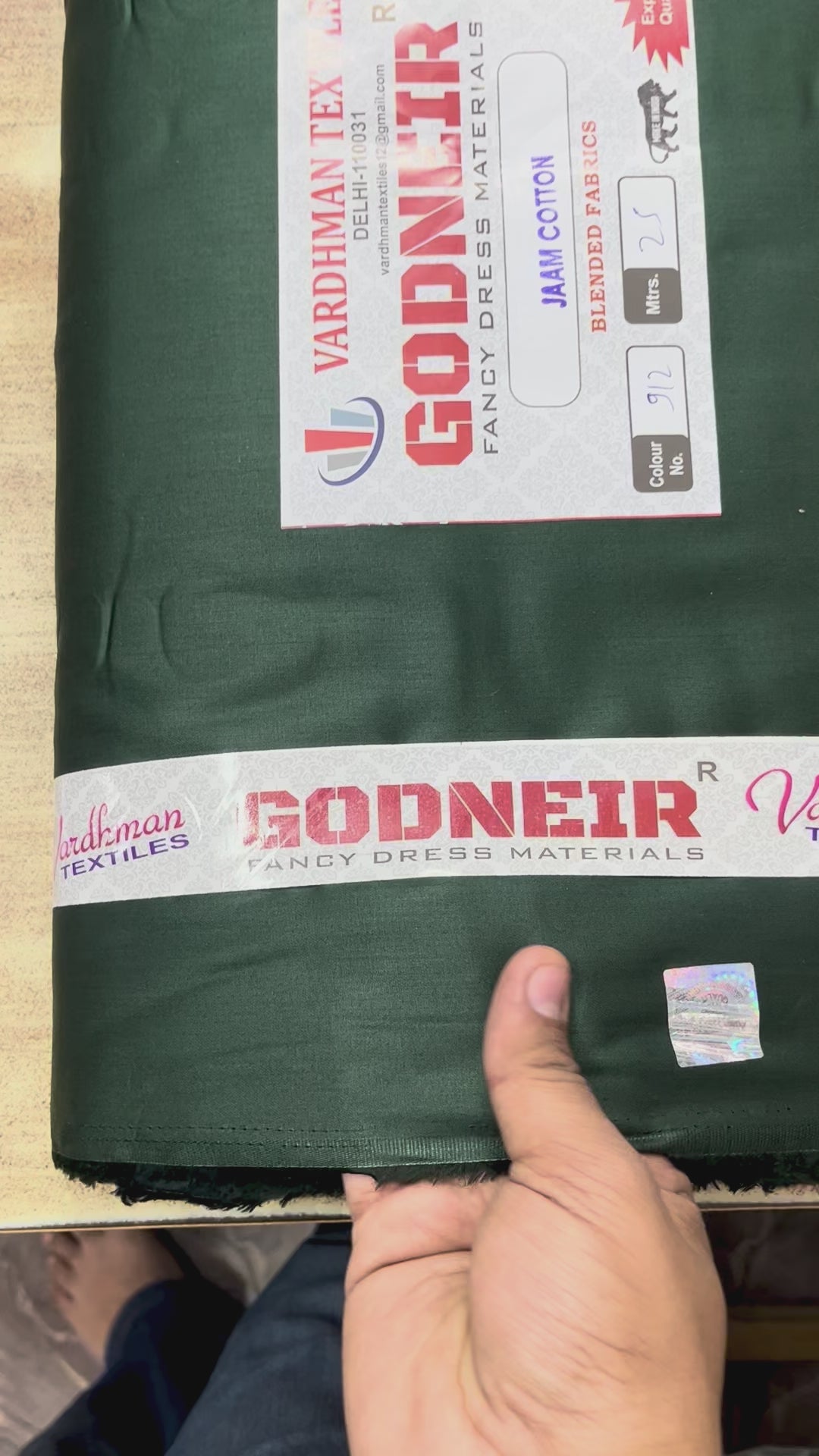 Bottle Green Jaam Cotton Fabric