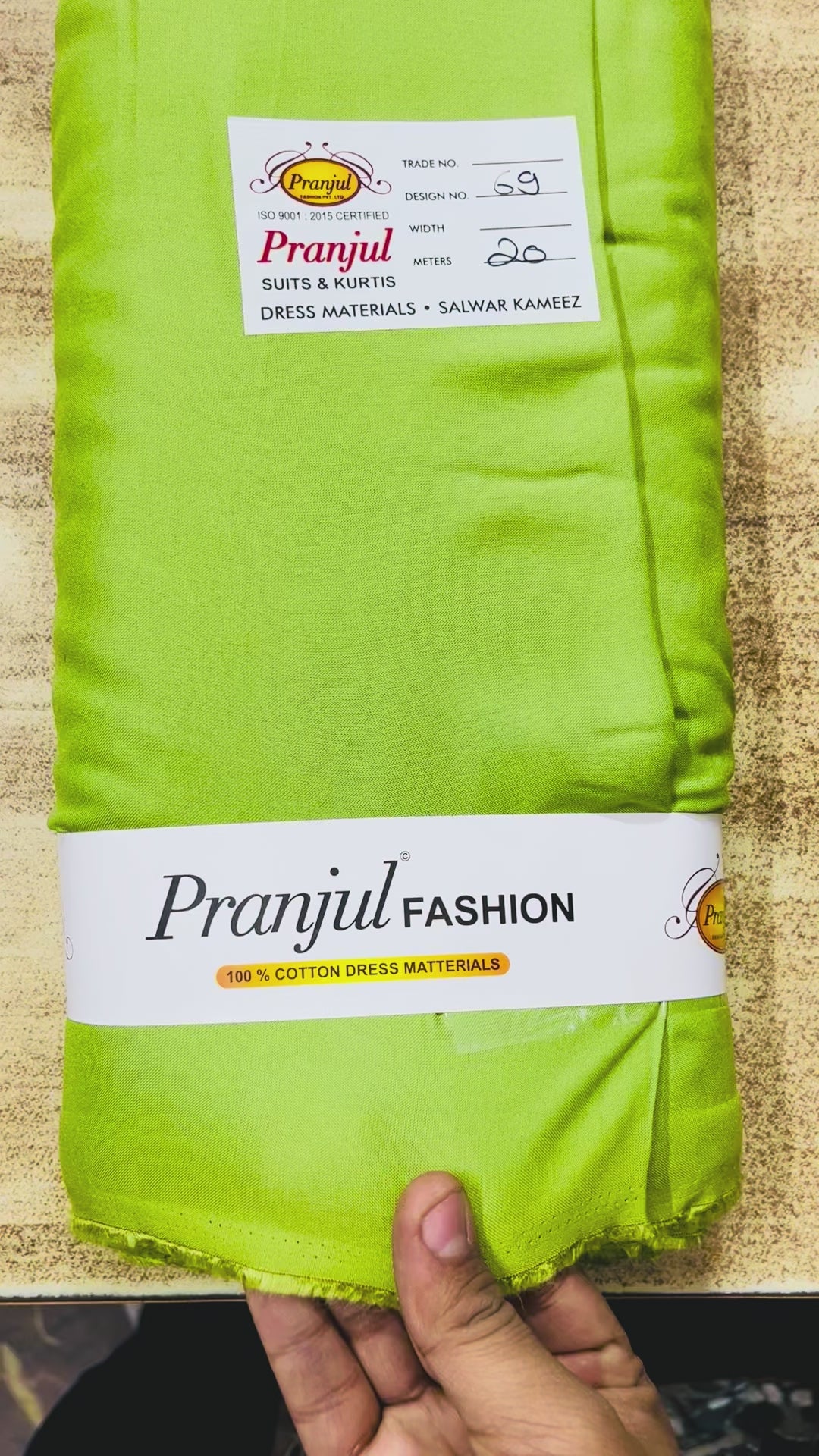 Pista Green Pranjul Rayon Cotton Fabric