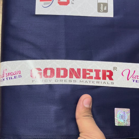 Navy Blue Jaam Cotton Fabric