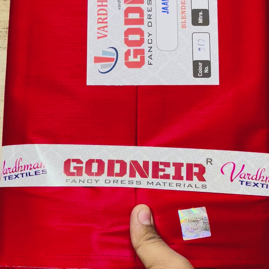 Red Jaam Cotton Fabric