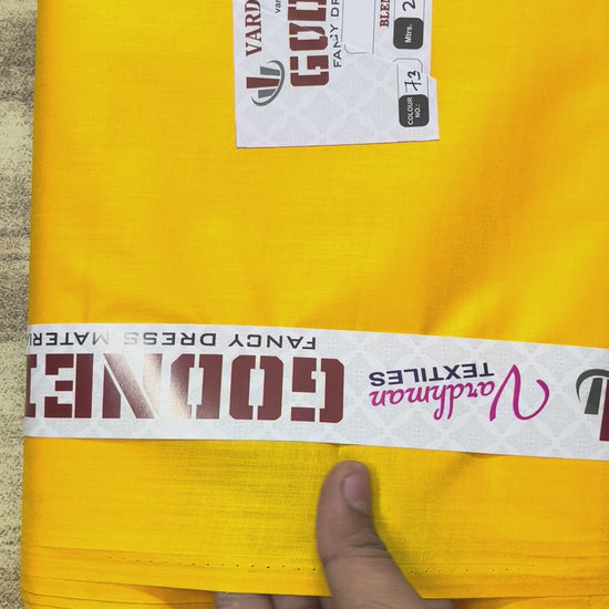 Yellow Poly Cotton Fabric