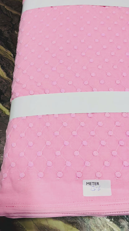 Cotton All Over Chikankari Fabric